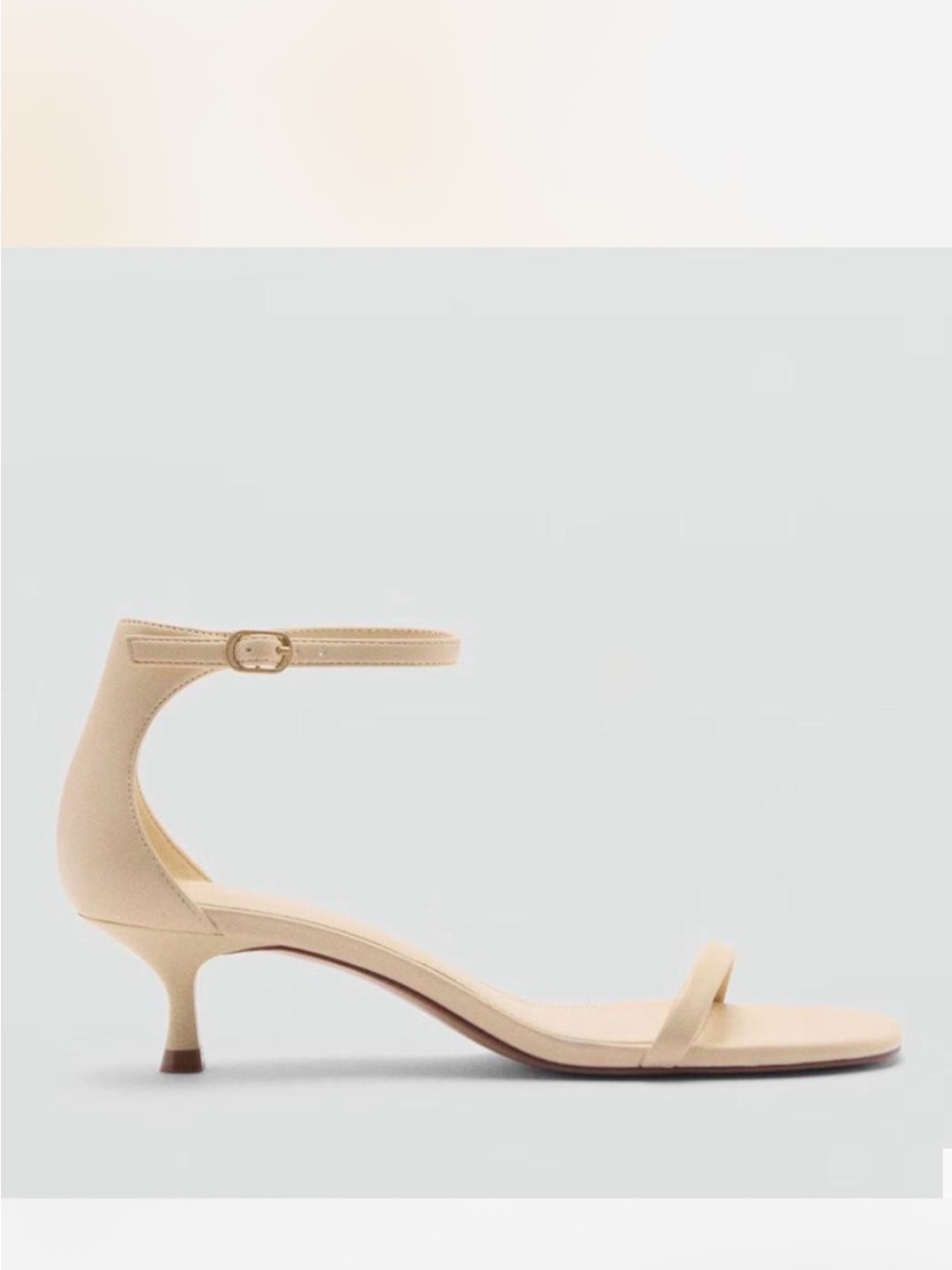 Women's Strappy Kitten-Heel Sandals - Picture 3 of 5